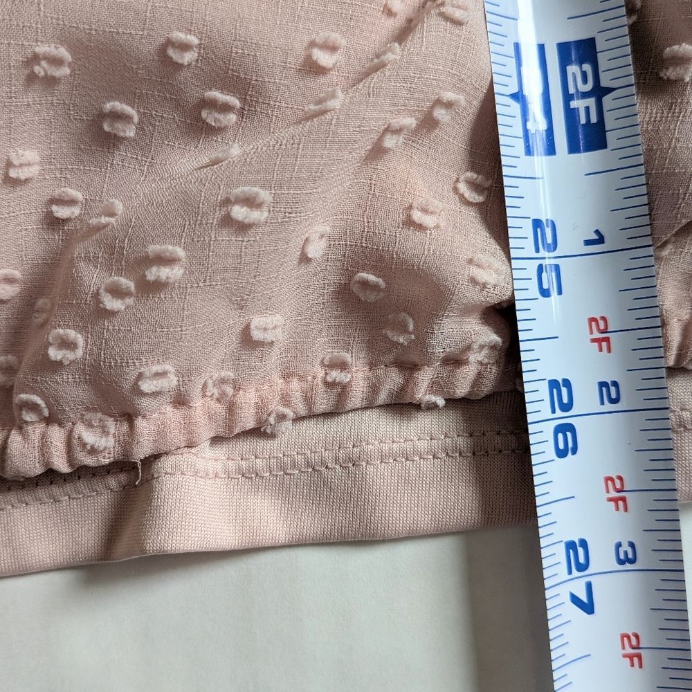 Liz Claiborne Pink Blouse with Built-in Tank Top Women's 1X - Picture 12 of 14